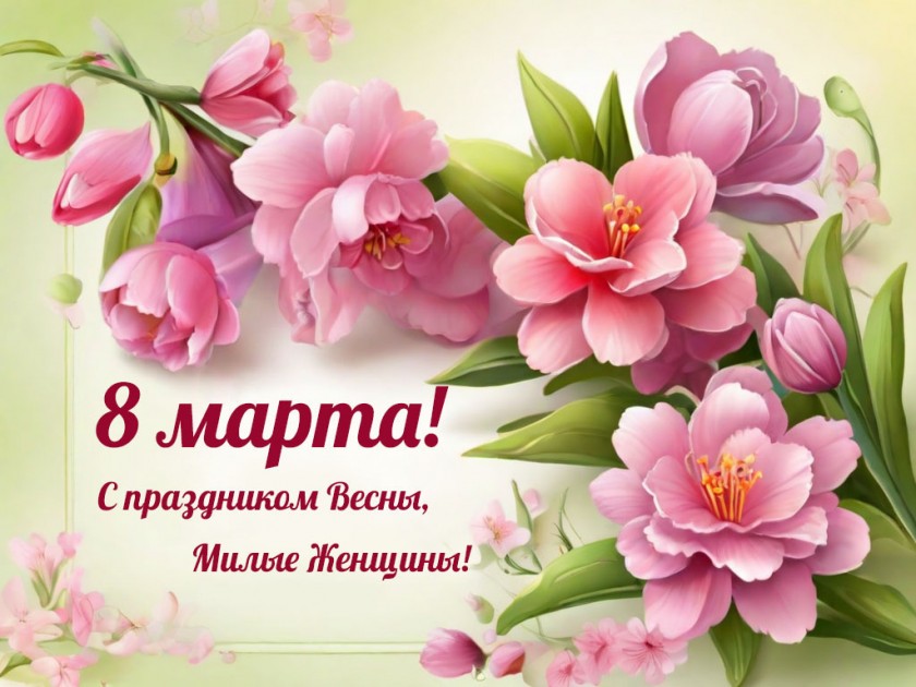 С Международным женским днём!
