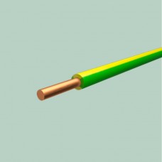 Провод ПуВ (ПВ-1) 1х1,5 жёлто-зелёный