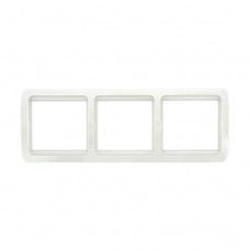 Рамка 3-местная гор-ая белая Лондон PROxima EKF