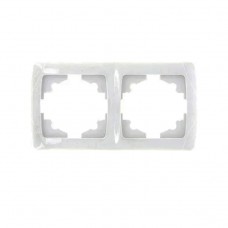 Рамка 2-местная гор-ая белая Мадрид EKF