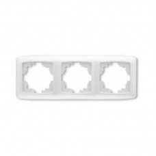 Рамка 3-местная гор-ая белая Мадрид EKF