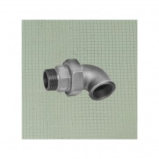 Разъемное соединение (американка) ВР/НР Ду 15 (1/2") угловое чугунное оцинк.
