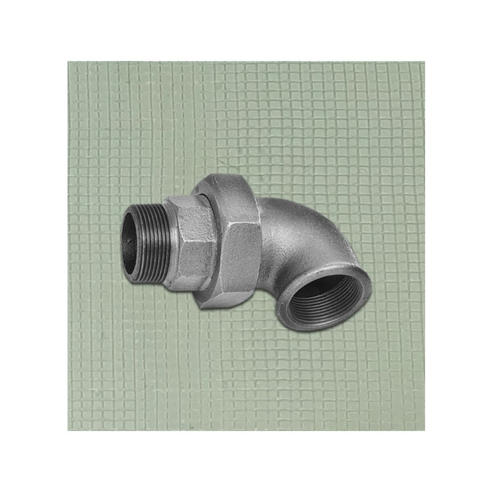 Разъемное соединение (американка) ВР/НР Ду 25 (1") угловое чугунное оцинк.