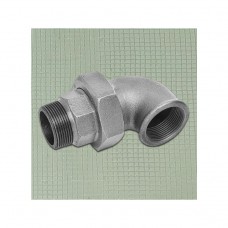 Разъемное соединение (американка) ВР/НР Ду 50 (2") угловое чугунное оцинк.