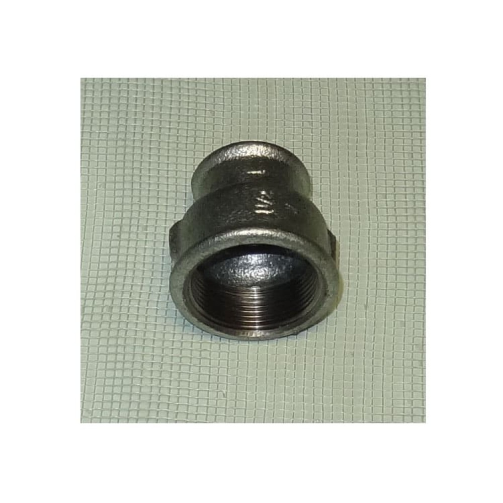 Муфта чугунная переходная оцинк. Ду 40х25 (1 1/2"х1")
