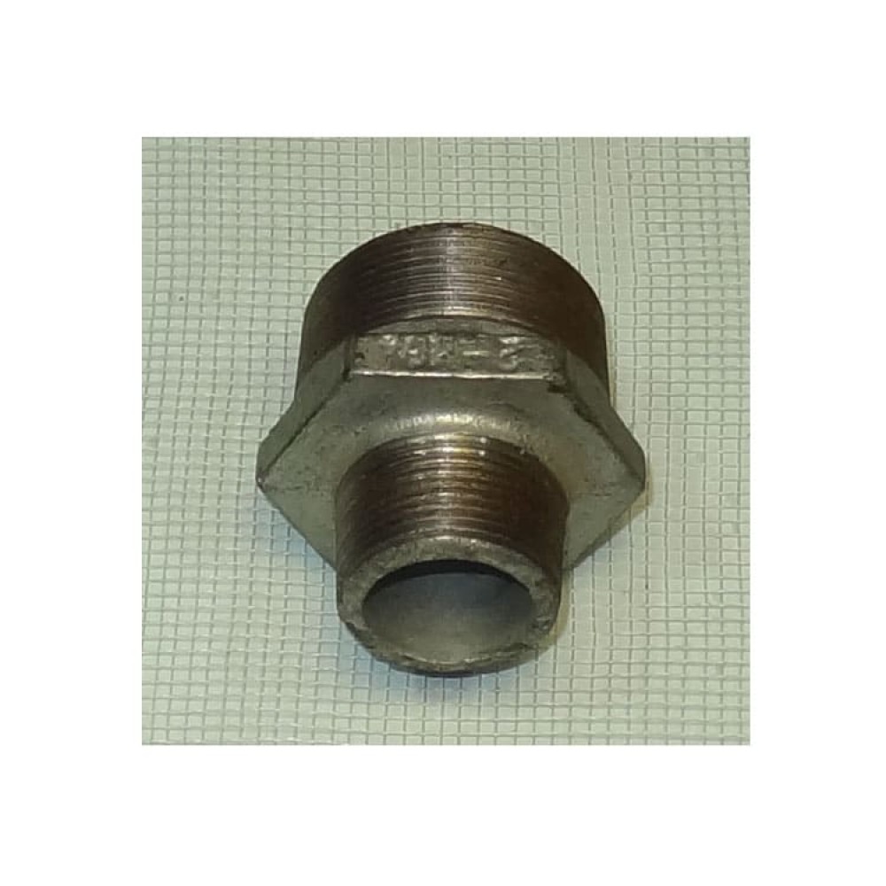 Ниппель чугунный оцинкованный Ду 50х32 (2"х1 1/4")