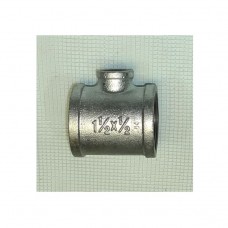 Тройник чугунный оцинк. Ду 40х15х40 (1 1/2"х1/2"х1 1/2")