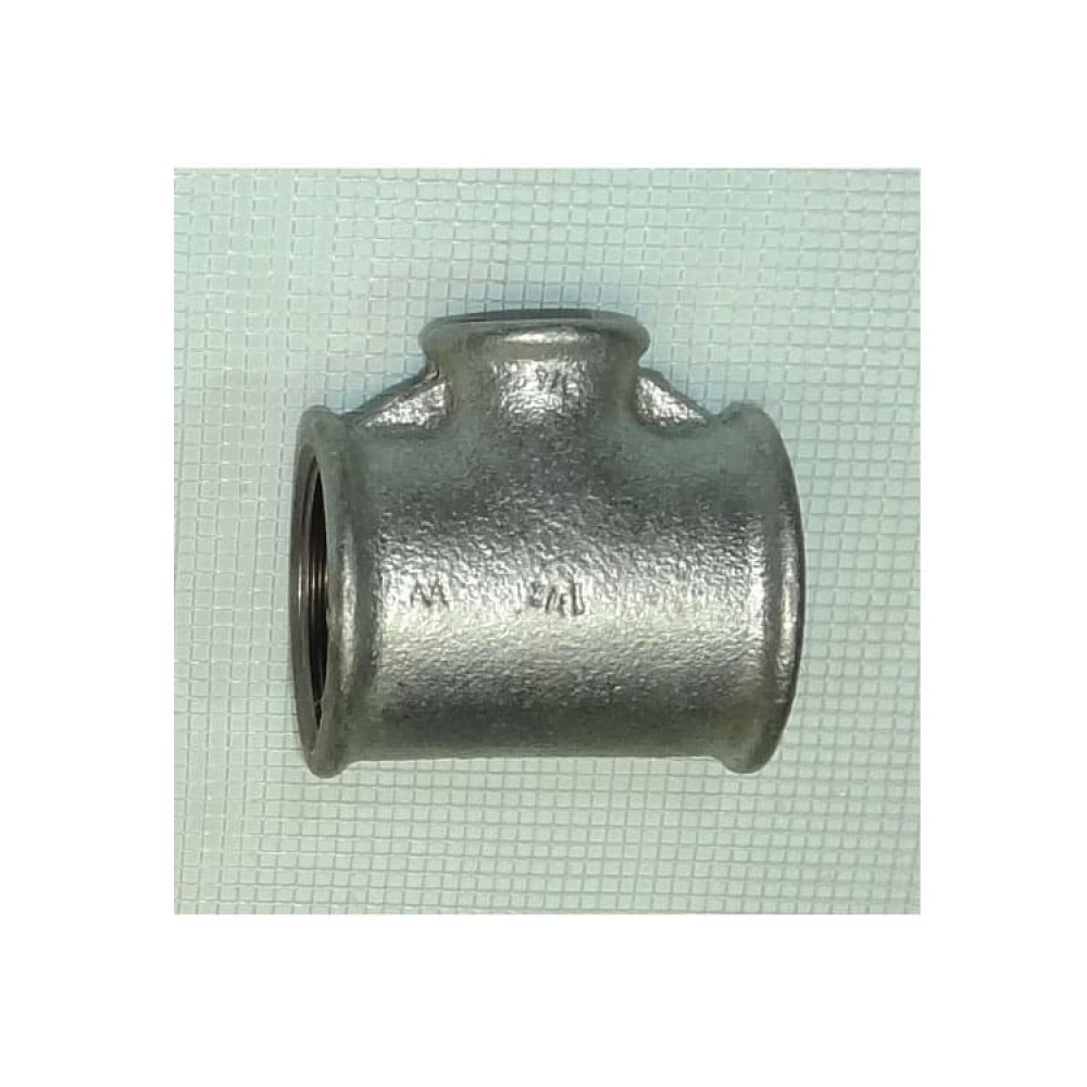 Тройник чугунный оцинк. Ду 40х20х40 (1 1/2"х3/4"х1 1/2") 