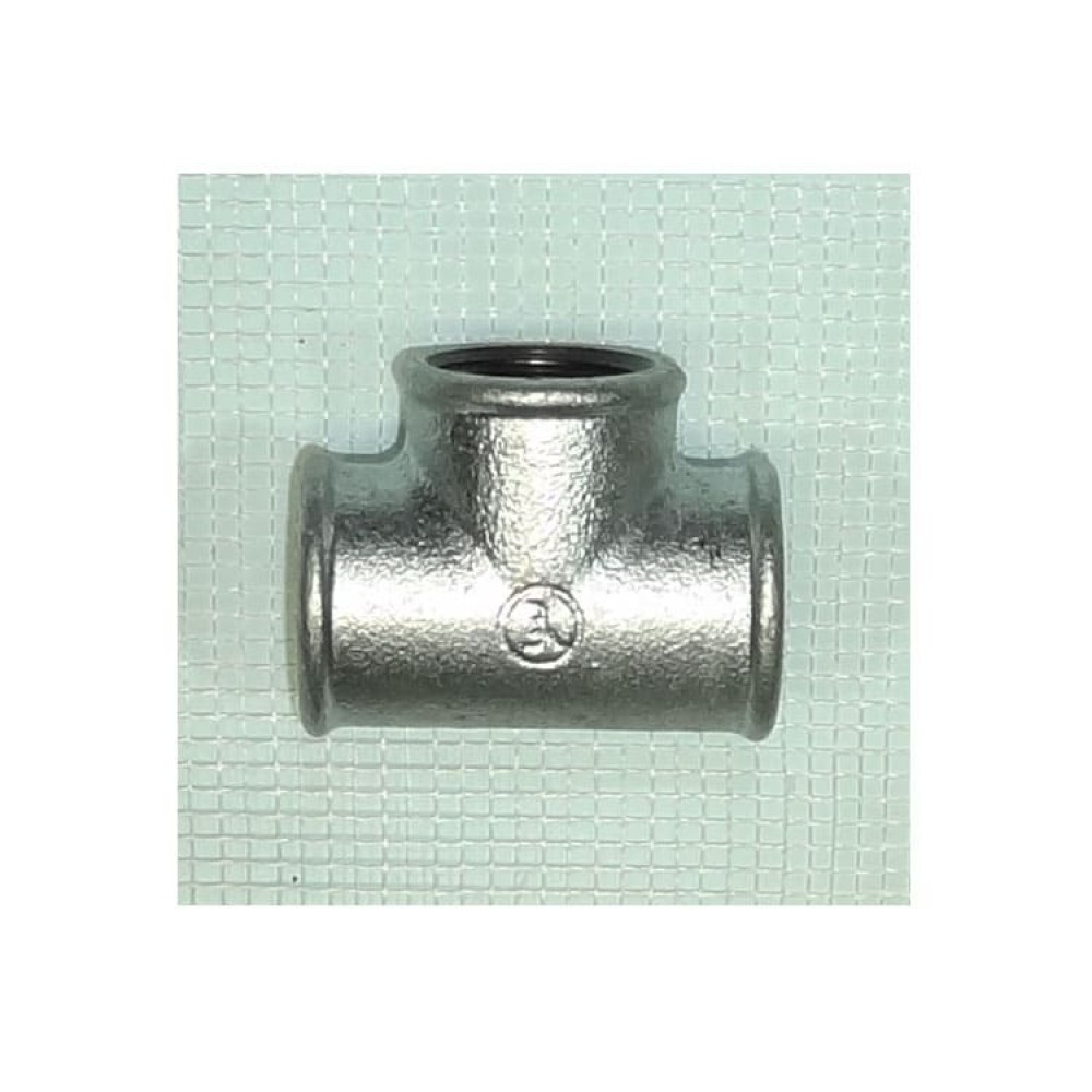 Тройник чугунный оцинкованный Ду 20 (3/4")