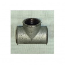 Тройник чугунный оцинкованный Ду 40 (1 1/2")