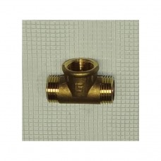 Тройник латунный РМР Ду 15 (1/2) (никелированный)