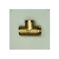 Тройник латунный МММ (никелированный) Ду 15 (1/2”)   