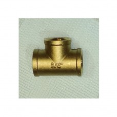 Тройник латунный МММ (никелированный) Ду 20 (3/4”)   