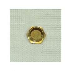 Пробка латунная (никелированная) Ду 20 (3/4")