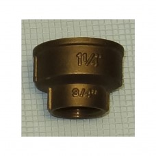 Муфта латунная (никелированная) переходная Ду 32х20