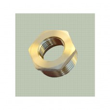 Футорка латунная Ду 15х20 (никелированная)