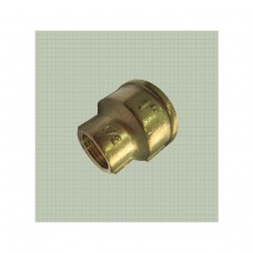 Муфта латунная (никелированная) переходная Ду 25х15