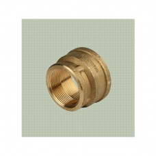 Муфта латунная (никелированная) переходная Ду 25х20