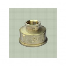 Муфта латунная (никелированная) переходная  Ду 32х15