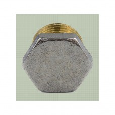 Пробка латунная (никелированная) Ду 50 (2")