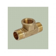 Тройник латунный РМР Ду 20 (3/4”) (никелированный)