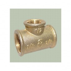 Тройник латунный переходной Ду 20х15х20 (3/4"х1/2"х3/4")