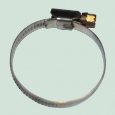 Хомут червячный 120-140 мм. оцинкованный