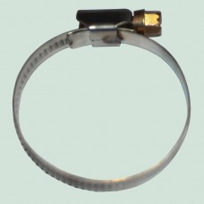 Хомут червячный 140-160 мм. оцинкованный