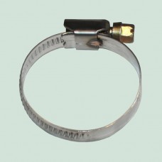 Хомут червячный 76-92 мм. оцинкованный