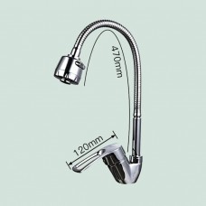 Смеситель для кухни с гибким изливом Frap F43701-B