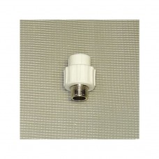 Муфта белая комбинированная ПП НР Ду 20х1/2"