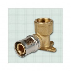 Угольник пресс с креплением (водорозетка) с ВР 20х1/2"