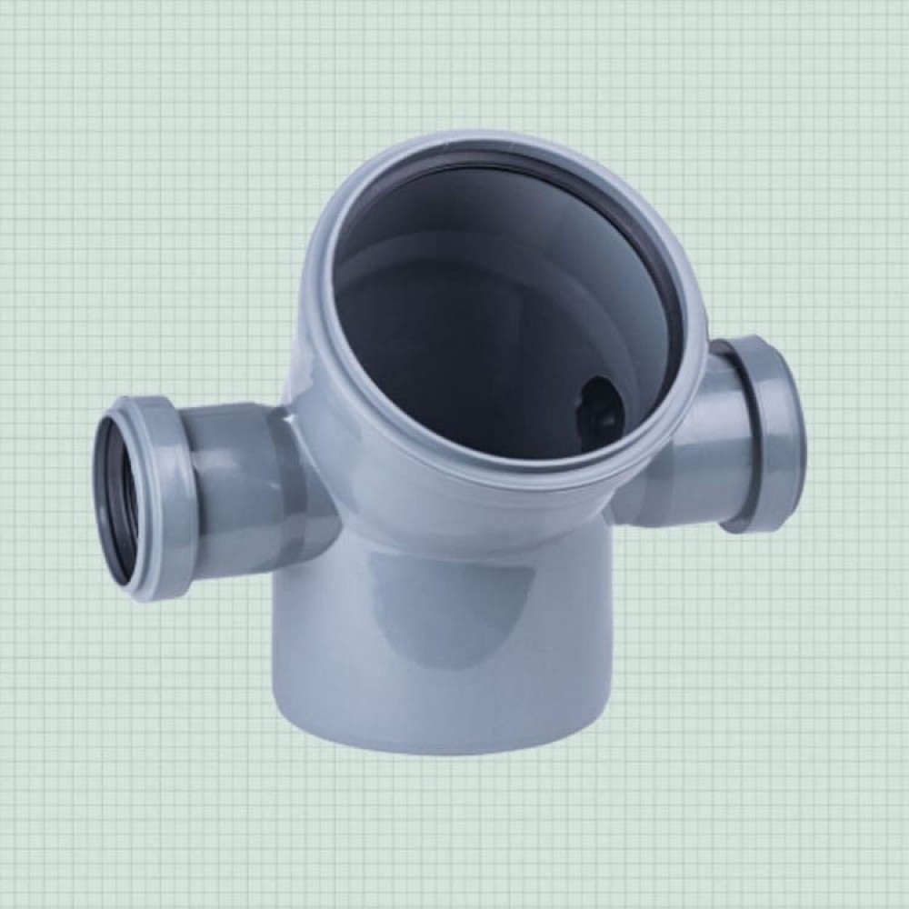 Отвод  90° 110х50 с двумя выходами 