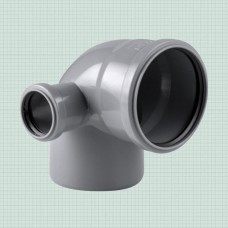 Отвод 110х90° с левым выходом 50  