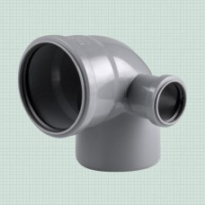 Отвод 90° Ду 110х50 с правым выходом  